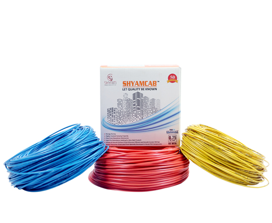 PVC Insulated House Wire 0.75sqmm | Shyam Cables